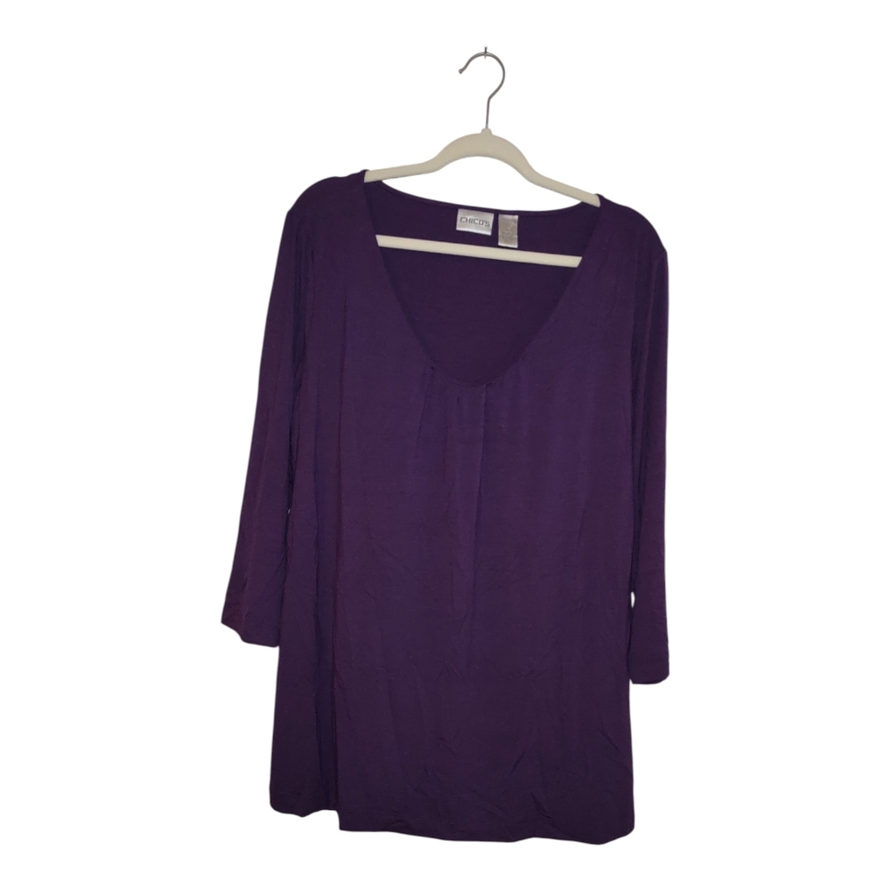 Women's Chico's Purple Top Size: 3 XL/16